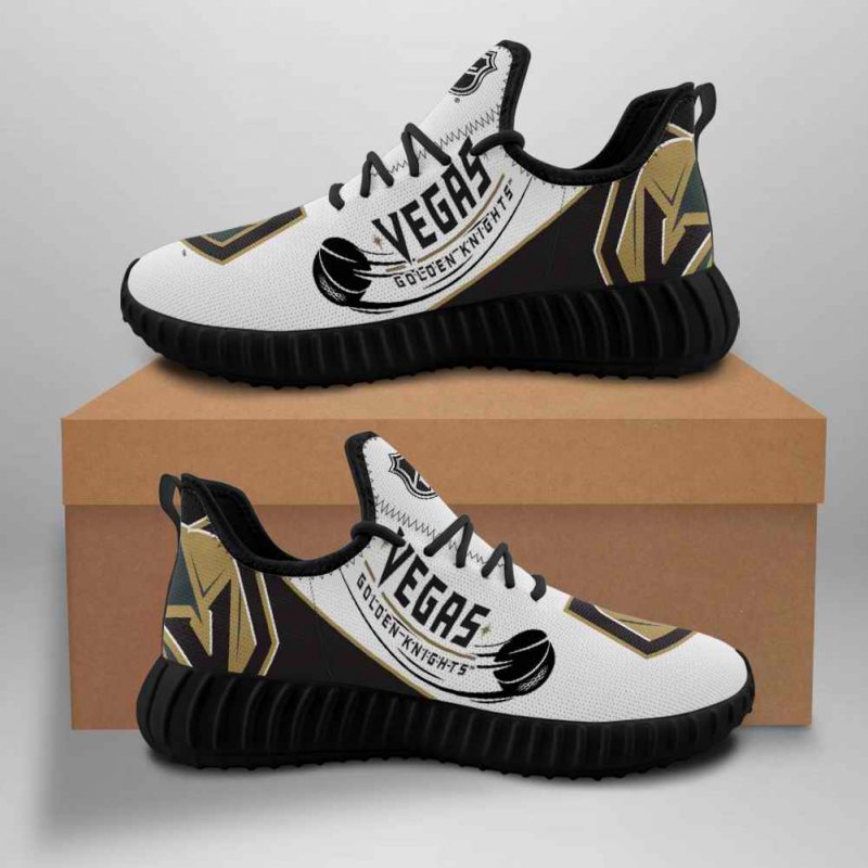 Women's Vegas Golden Knights Mesh Knit Sneakers/Shoes 002