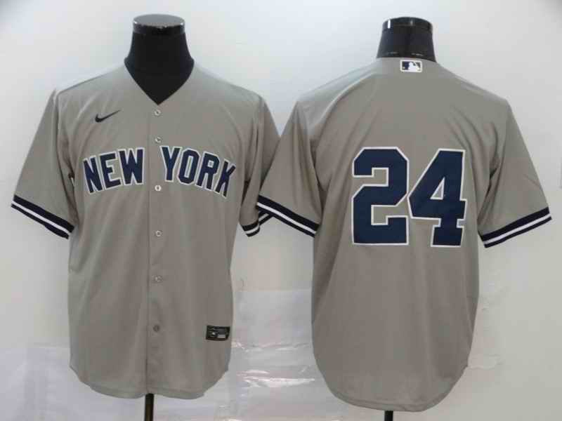 Men's New York Yankees #24 Gary S'nchez Grey Cool Base Stitched MLB Jersey