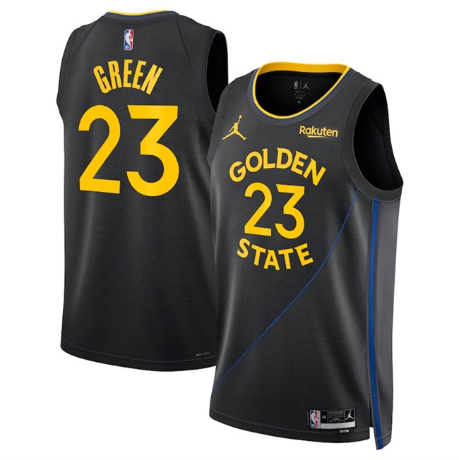 Men's Golden State Warriors #23 Draymond Green Black 2024/25 Statement Edition Stitched Basketball Jersey