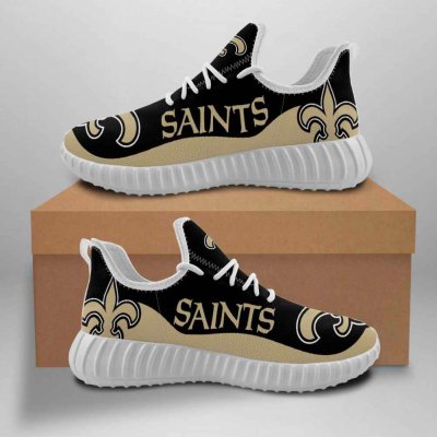 Women's NFL New Orleans Saints Mesh Knit Sneakers/Shoes 008