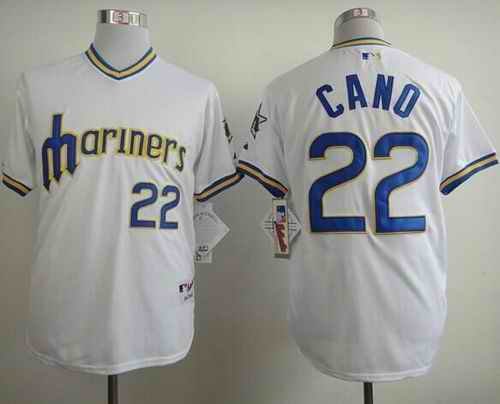 Mariners #22 Robinson Cano White 1979 Turn Back The Clock Stitched MLB Jersey