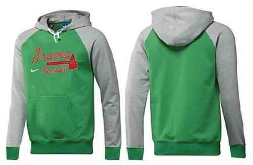 Atlanta Braves Pullover Hoodie Green & Grey