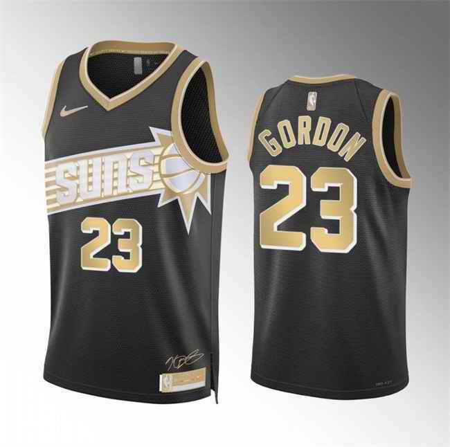 Men's Phoenix Suns #23 Eric Gordon Black 2024 Select Series Stitched Basketball Jersey