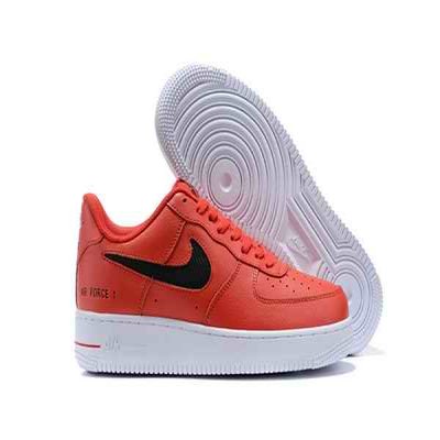 Women's Air Force 1 Low Top Orange Shoes 070