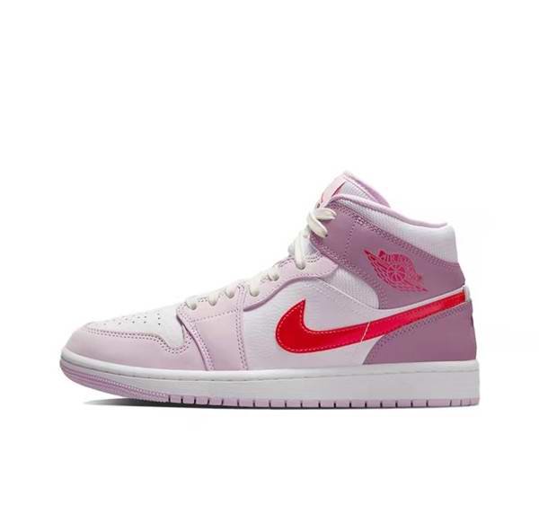 Women's Running Weapon Air Jordan 1 Purple/White Shoes 0174