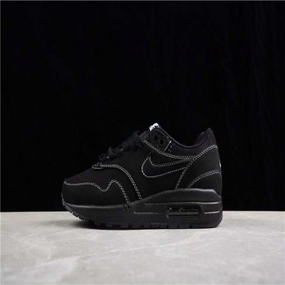 Men's Running weapon Air Max 1 Black Shoes 026