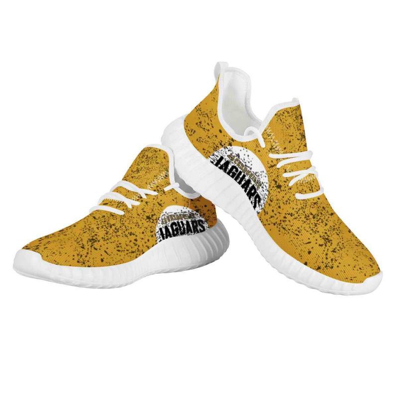 Women's Jacksonville Jaguars Mesh Knit Sneakers/Shoes 003