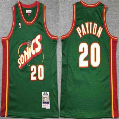 Youth Oklahoma City Thunder #20 Gary Payton Green Stitched Basketball  Jersey