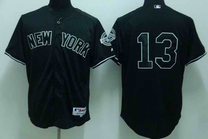 Yankees #13 Alex Rodriguez Stitched Black Youth MLB Jersey