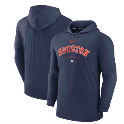 Men's Houston Astros Navy Dri-FIT Early Work Pullover Hoodie