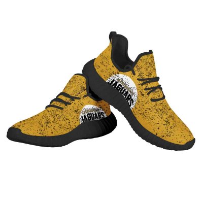 Women's Jacksonville Jaguars Mesh Knit Sneakers/Shoes 004