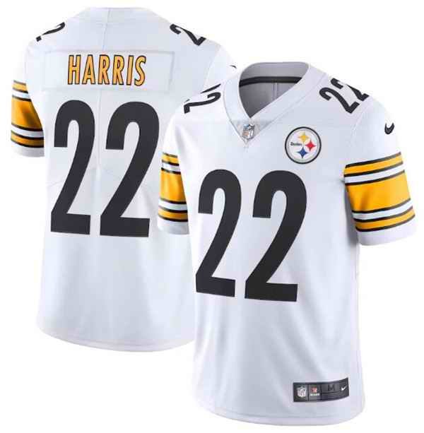 Youth Pittsburgh Steelers #22 Najee Harris White Vapor Untouchable Limited Stitched Jersey