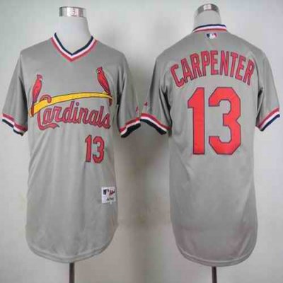 Cardinals #13 Matt Carpenter Grey 1978 Turn Back The Clock Stitched MLB Jersey