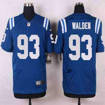 Nike Colts #93 Erik Walden Royal Blue Team Color Men's Stitched NFL Elite Jersey