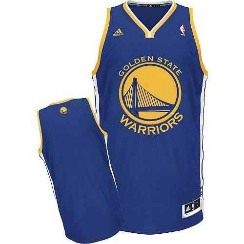 Revolution 30 Warriors Blank Blue Stitched NBA Jersey