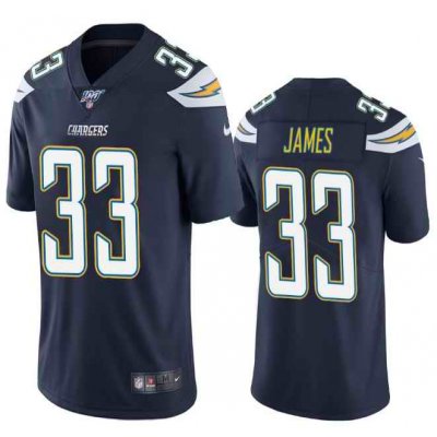 Men's Los Angeles Chargers #33 Derwin James Navy 2019 100th Season Vapor Untouchable Limited Stitched NFL Jersey