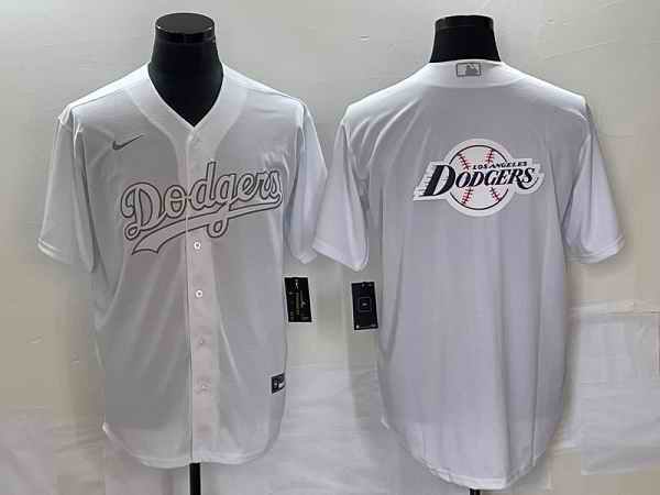 Men's Los Angeles Dodgers Big Logo In Back Weekend Stitched Baseball Jersey