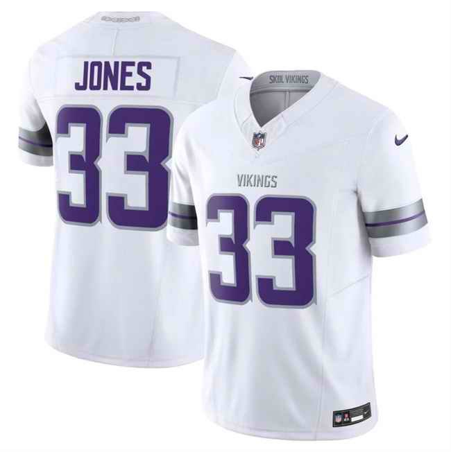 Youth Minnesota Vikings #33 Aaron Jones White F.U.S.E. Winter Warrior Limited Stitched Jersey