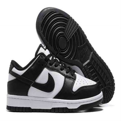 Women's Dunk Low Black White Shoes 195