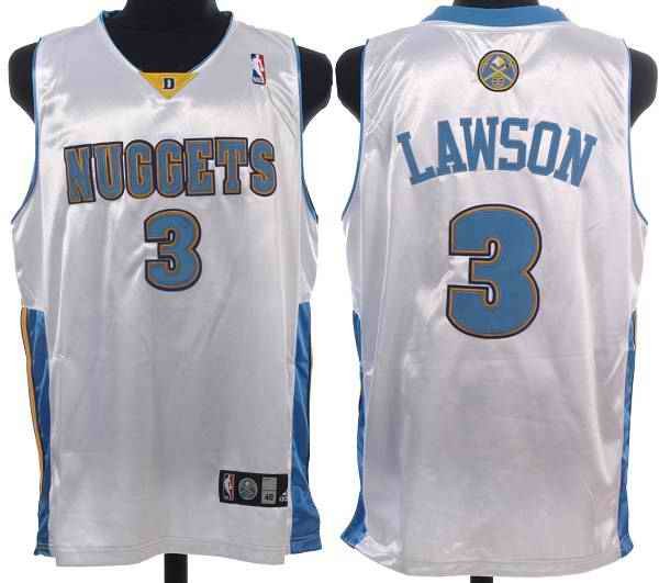 Nuggets #3 Ty Lawson Stitched White NBA Jersey