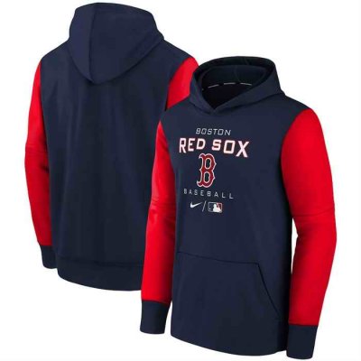 Men's Boston Red Sox Navy 2022 Therma Performance Pullover Hoodie