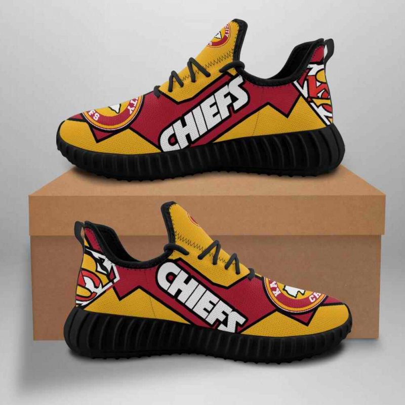 Men's Kansas City Chiefs Mesh Knit Sneakers/Shoes 012