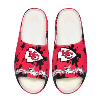 Men's Kansas City Chiefs Yeezy Slippers/Shoes 002