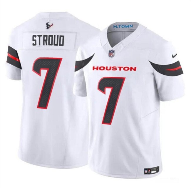 Women's Houston Texans #7 C.J. Stroud White 2024 F.U.S.E Vapor Stitched Jersey (Run Small)