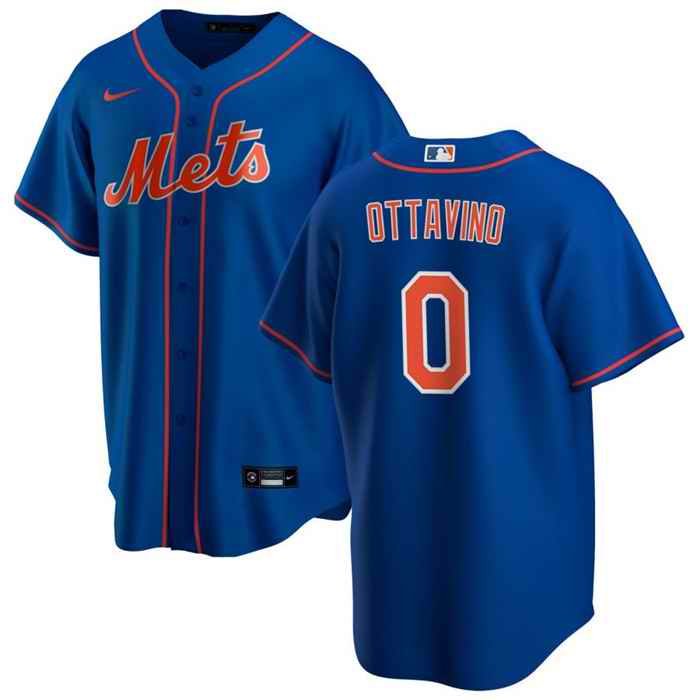 Men's New York Mets #0 Adam Ottavino Royal Cool Base Stitched Jersey