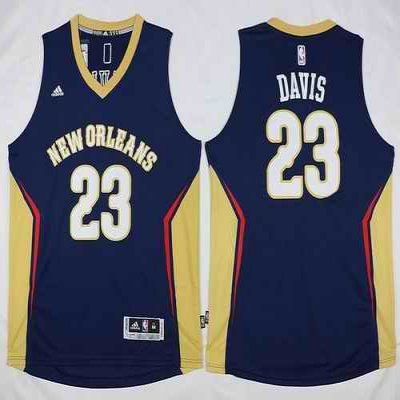 Revolution 30 Pelicans #23 Anthony Davis Navy Stitched NBA Jersey