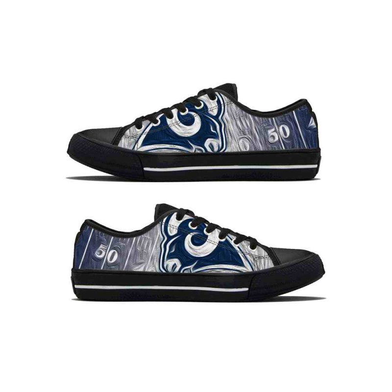 Women's Los Angeles Rams Low Top Canvas Sneakers 003