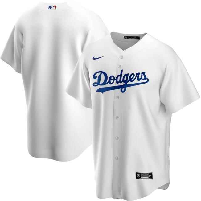 Men's Los Angeles Dodgers  White Cool Base Stitched Jersey