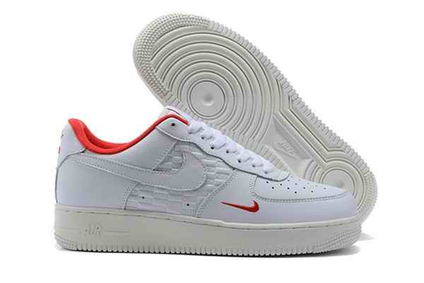 Women's Air Force 1 Low Top White Shoes 083