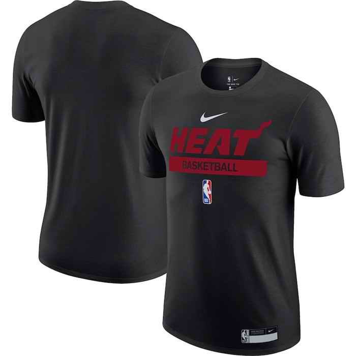 Men's Miami Heat Black 2022/23 Legend On-Court Practice Performance T-Shirt