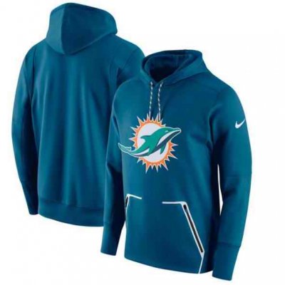 Men's Nike Miami Dolphins Aqua Champ Drive Vapor Speed Pullover Hoodie