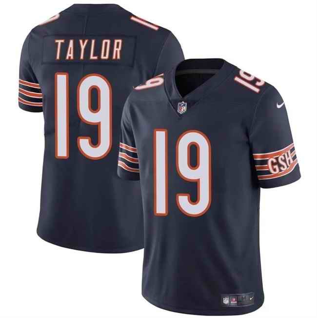 Youth Chicago Bears #19 Tory Taylor Navy Vapor Stitched Football Jersey