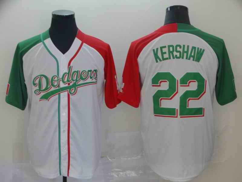 Men's Los Angeles Dodgers #22 Clayton Kershaw Mexican Heritage Culture Night MLB Jersey