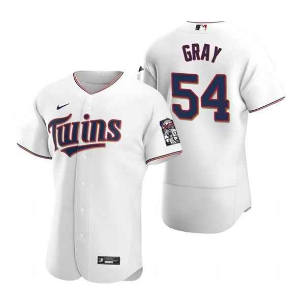 Men's Minnesota Twins #54 Sonny Gray White Flex Base Stitched Jersey