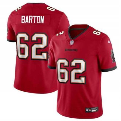 Men's Tampa Bay Buccaneers #62 Graham Barton Red 2024 Draft  Vapor Limited Stitched Jersey