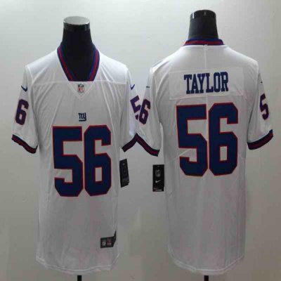 Men's New York Giants #56 Lawrence Taylor White 2018 NFL Color Rush Limited Stitched Jersey