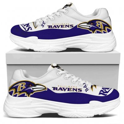 Women's Baltimore Ravens Edition Chunky Sneakers With Line 003