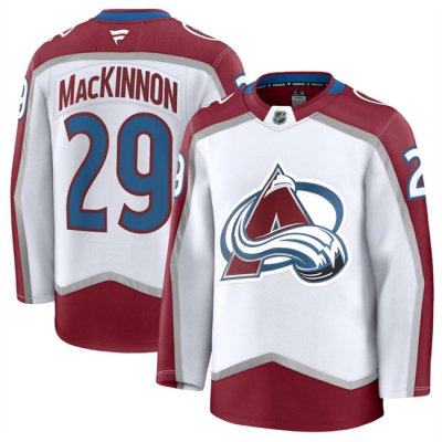 Men's Colorado Avalanche Active Player Custom White 2024-25 Away Stitched Jersey