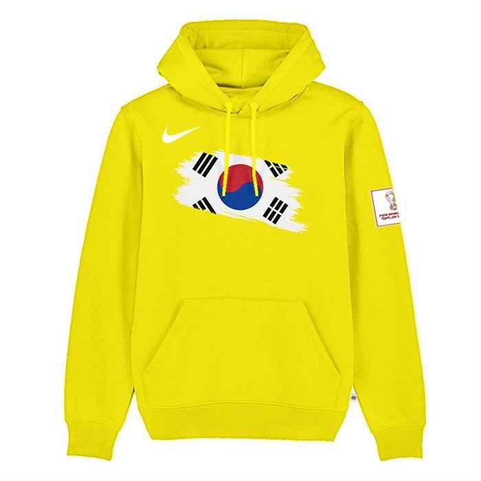 Men's Korea FIFA World Cup Soccer Hoodie Yellow