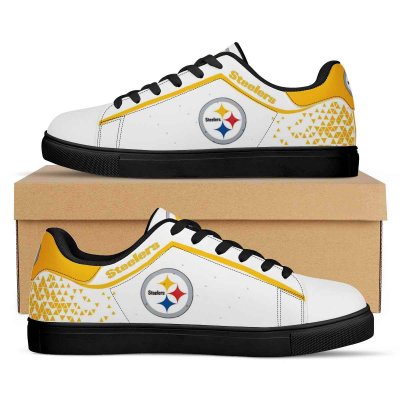 Women's Pittsburgh Steelers Low Top Converse Sneakers 003