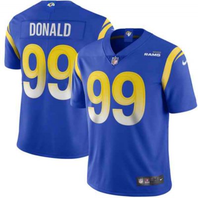 Youth Los Angeles Rams #99 Aaron Donald 2020 Royal Vapor Limited Stitched Jersey