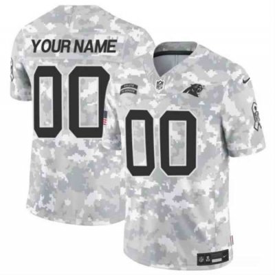 Men's Carolina Panthers Active Player Custom 2024 F.U.S.E Arctic Camo Salute to Service Limited Stitched Football Jersey