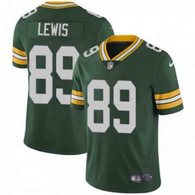 Men's Green Bay Packers #89 Marcedes Lewis Green Vapor Untouchable Limited Stitched Jersey