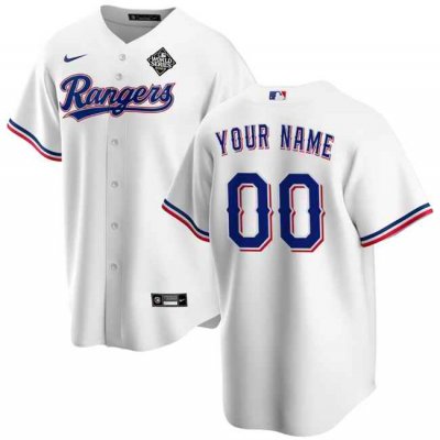 Men's Texas Rangers Active Player Custom White 2023 World Series Stitched Baseball  Jersey