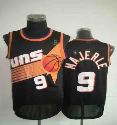 Suns #9 Dan Majerle Black Throwback Stitched NBA Jersey