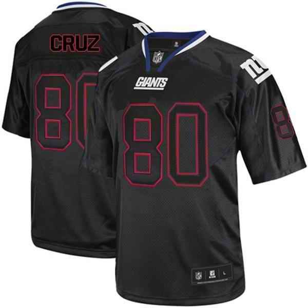 Giants #80 Victor Cruz Lights Out Black Stitched Youth NFL Jersey